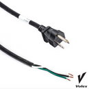 Commercial 50' Power Cord 3 Wire 18Gauge - Black