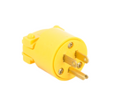 Electrical Plug for Power Cord -3 Prong Male Yellow