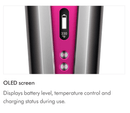 Dyson Corrale Cordless Straightener (Black/Nickel Fuchsia) | Refurbished By Dyson.